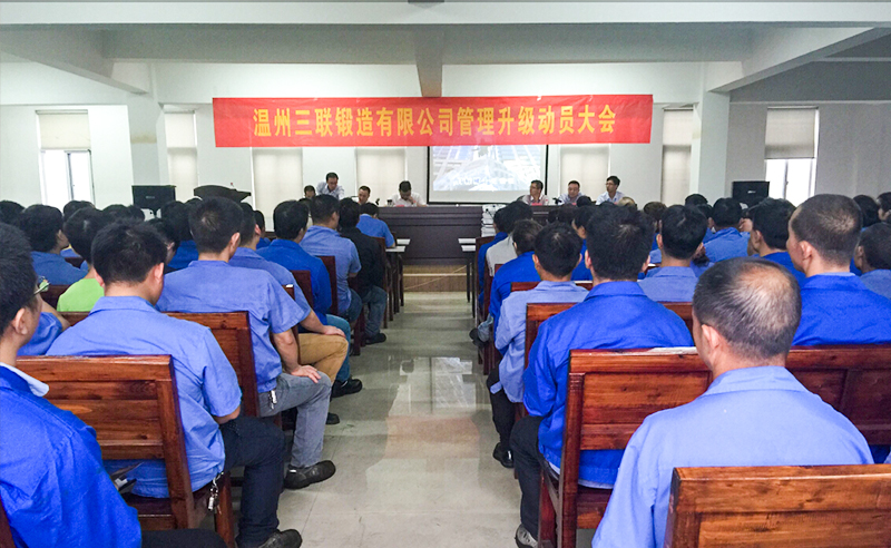 熱烈祝賀2015年9月溫州三聯(lián)鍛造有限公司管理升級(jí)正式啟動(dòng)！